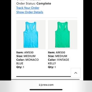 Lot of 3 racer back J.Crew Perfect tanks. Medium